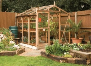 Cedar Framed Greenhouse