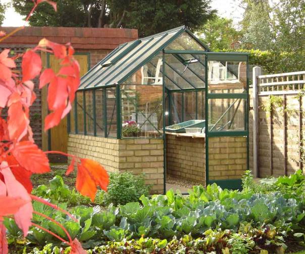 Elite-dwarf-wall-green-finish-greenhouses-uk
